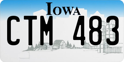 IA license plate CTM483