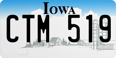 IA license plate CTM519