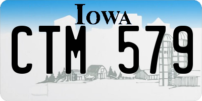 IA license plate CTM579