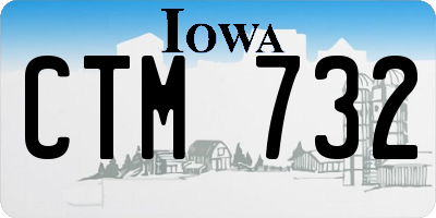 IA license plate CTM732