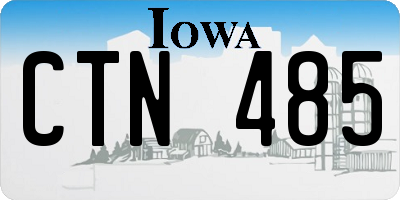 IA license plate CTN485