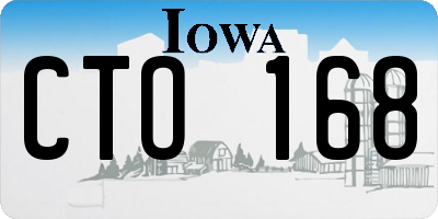 IA license plate CTO168