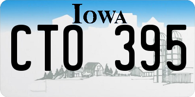 IA license plate CTO395