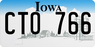 IA license plate CTO766
