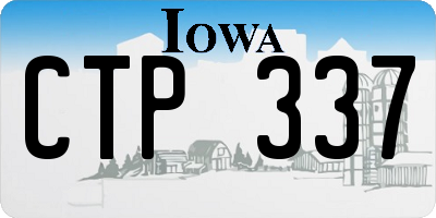 IA license plate CTP337