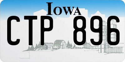 IA license plate CTP896