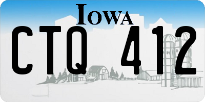 IA license plate CTQ412