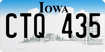 IA license plate CTQ435