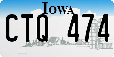 IA license plate CTQ474