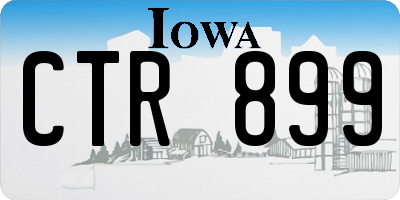 IA license plate CTR899