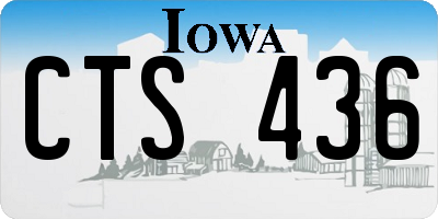 IA license plate CTS436