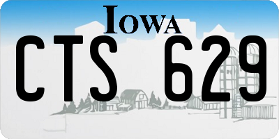 IA license plate CTS629