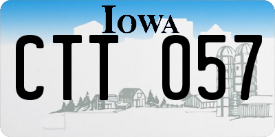 IA license plate CTT057