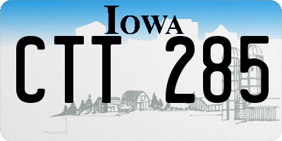 IA license plate CTT285