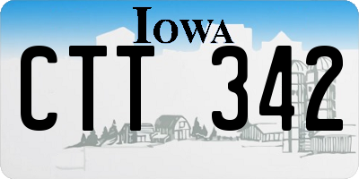 IA license plate CTT342