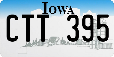 IA license plate CTT395
