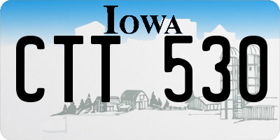 IA license plate CTT530