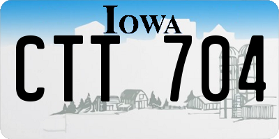 IA license plate CTT704