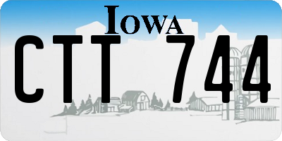 IA license plate CTT744