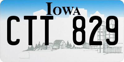IA license plate CTT829