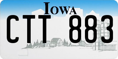 IA license plate CTT883