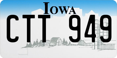 IA license plate CTT949