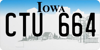 IA license plate CTU664