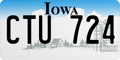 IA license plate CTU724