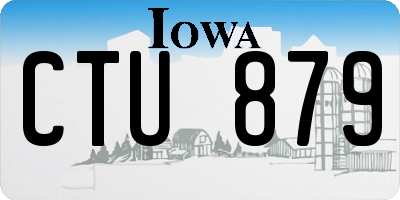 IA license plate CTU879
