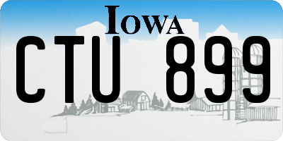 IA license plate CTU899