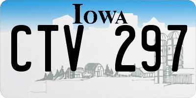 IA license plate CTV297