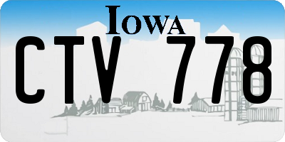 IA license plate CTV778