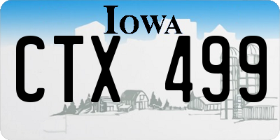IA license plate CTX499