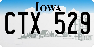 IA license plate CTX529