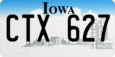IA license plate CTX627