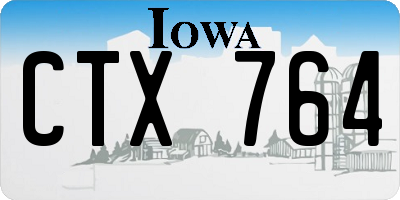 IA license plate CTX764