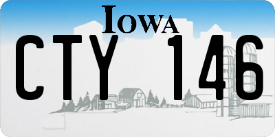 IA license plate CTY146