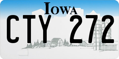 IA license plate CTY272