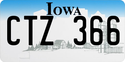 IA license plate CTZ366