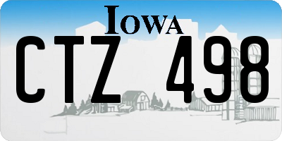 IA license plate CTZ498