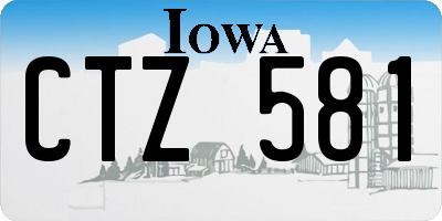IA license plate CTZ581