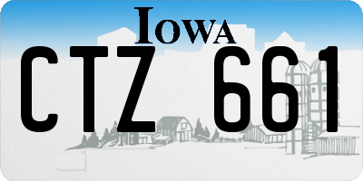 IA license plate CTZ661