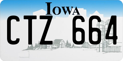IA license plate CTZ664