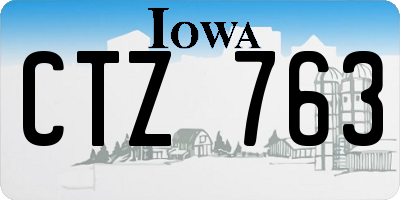 IA license plate CTZ763