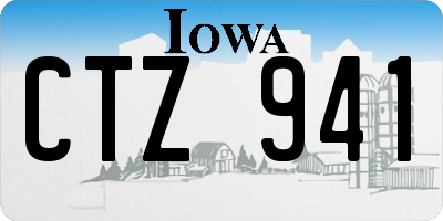 IA license plate CTZ941