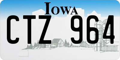 IA license plate CTZ964