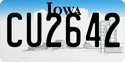 IA license plate CU2642