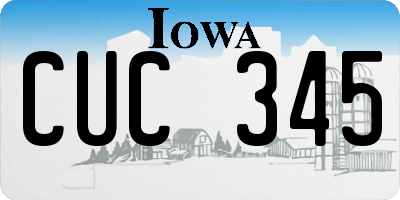 IA license plate CUC345