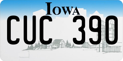 IA license plate CUC390