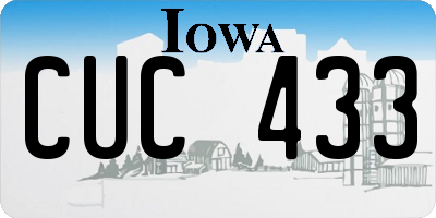 IA license plate CUC433